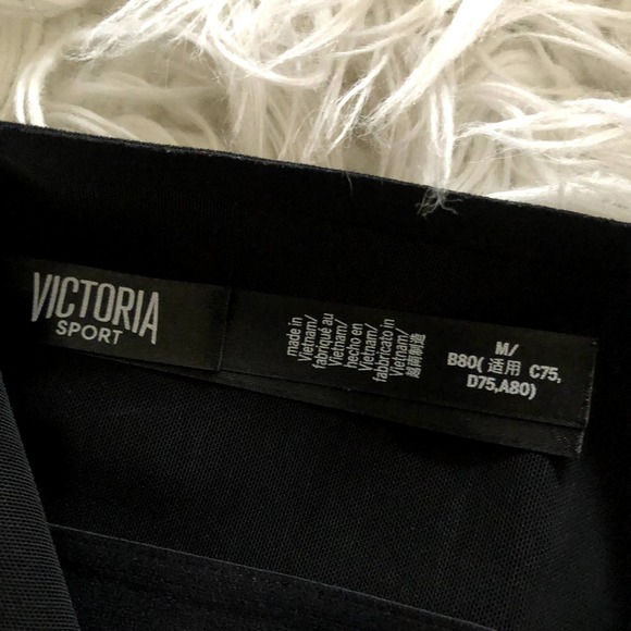 new victoria's secret victoria sport black sports bra size medium - Picture 3 of 3
